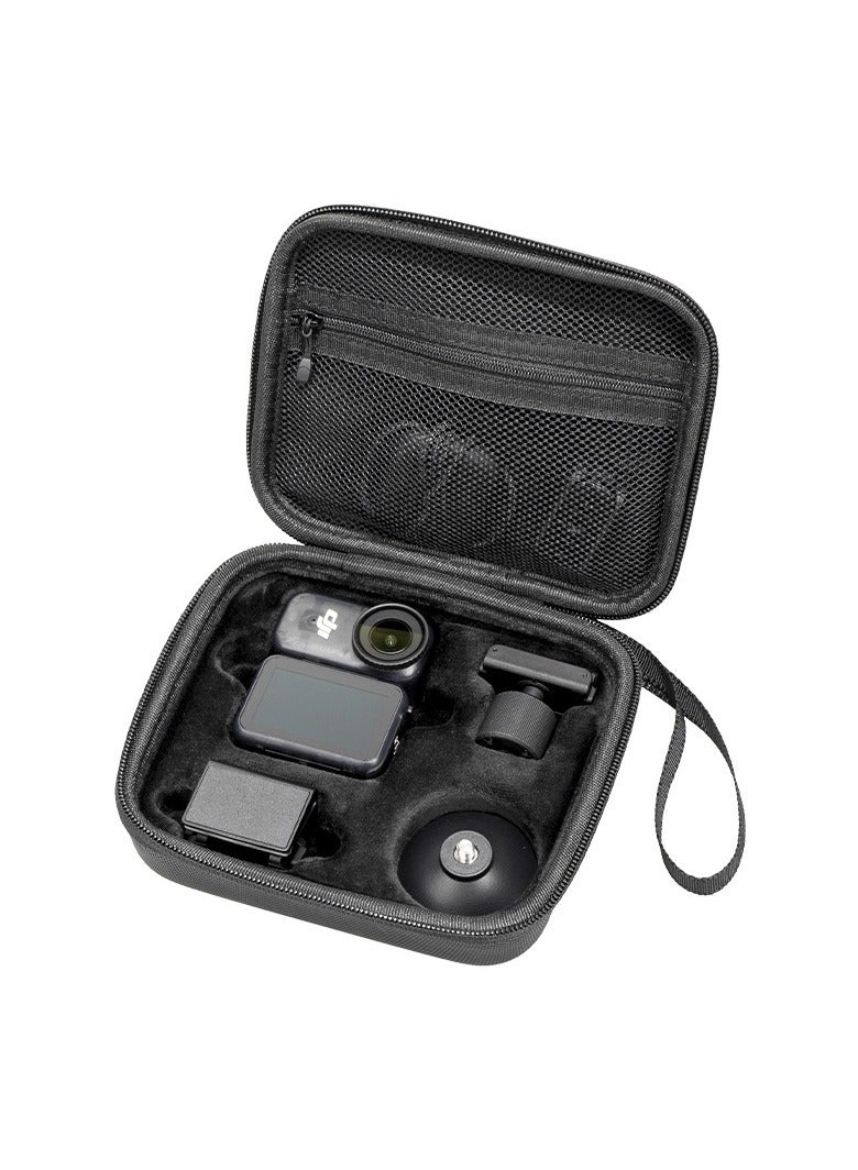 حقيبة تخزين DJI Osmo Nano - حقيبة كاميرا ذات هيكل صلب من القماش، بتصميم محمول للحمل اليدوي. توفر مساحات تخزين متعددة للملحقات مع حماية مقاومة للماء والصدمات. - Image 1